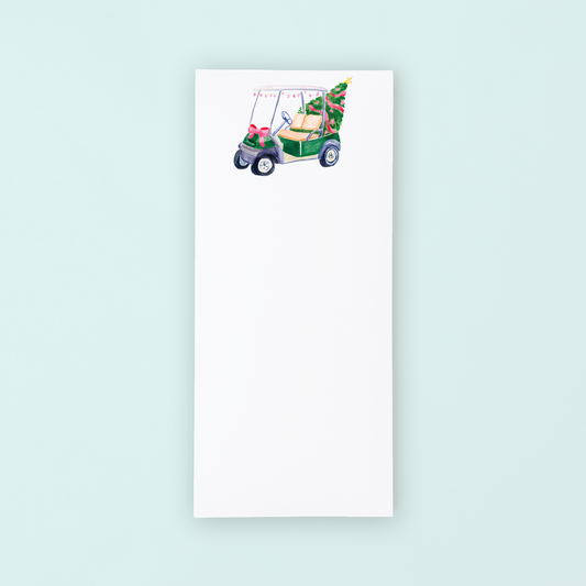 Holiday Golf Cart List Pad