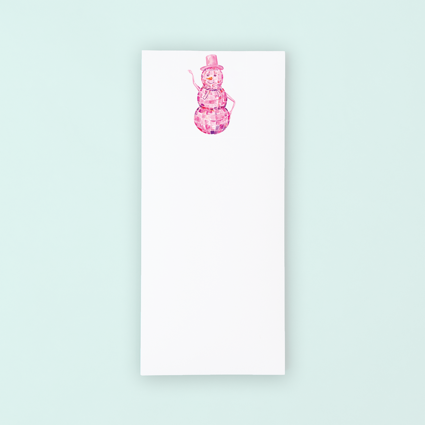 Disco Snowman List Pad