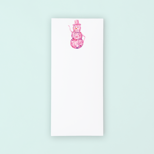 Disco Snowman List Pad