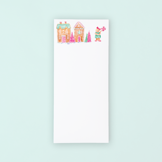 Gingerbread Village List Pad