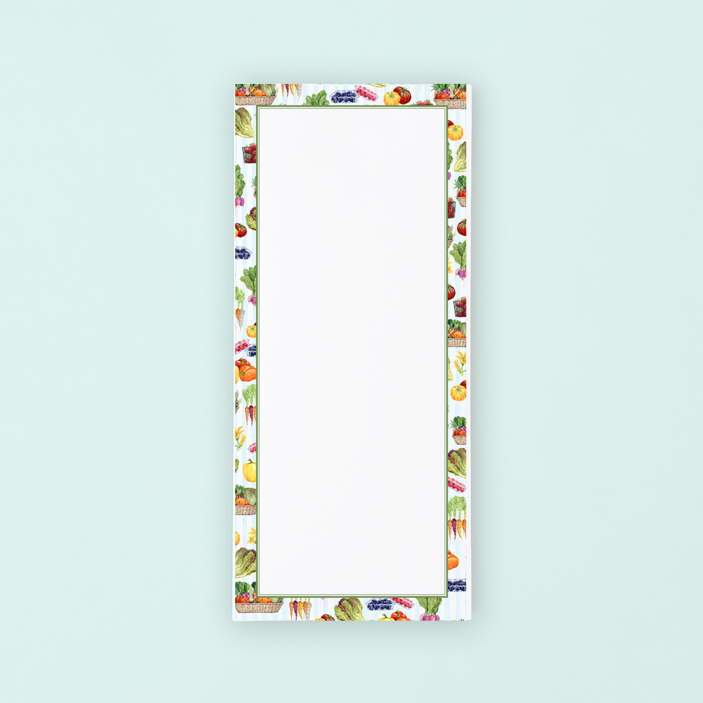 Vegetable Pattern Lists Pad