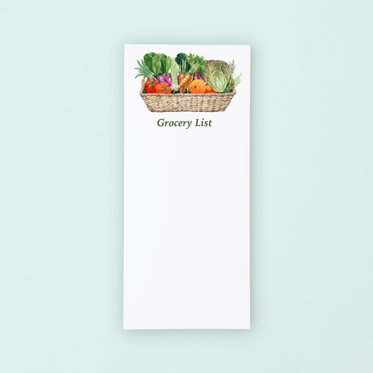 Vegetable Basket Lists Pad