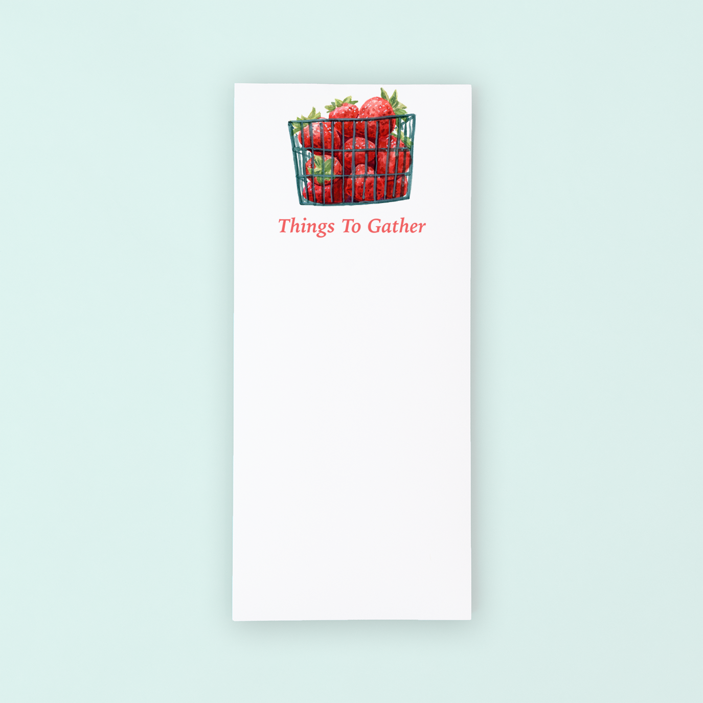 Strawberry Basket List Pad