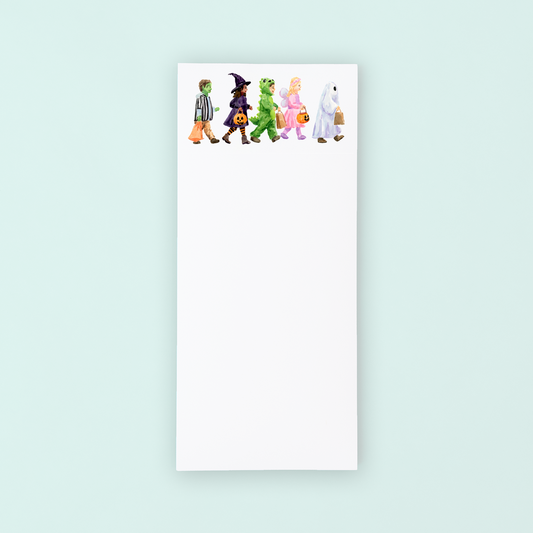 Halloween Costumes Lists Pad
