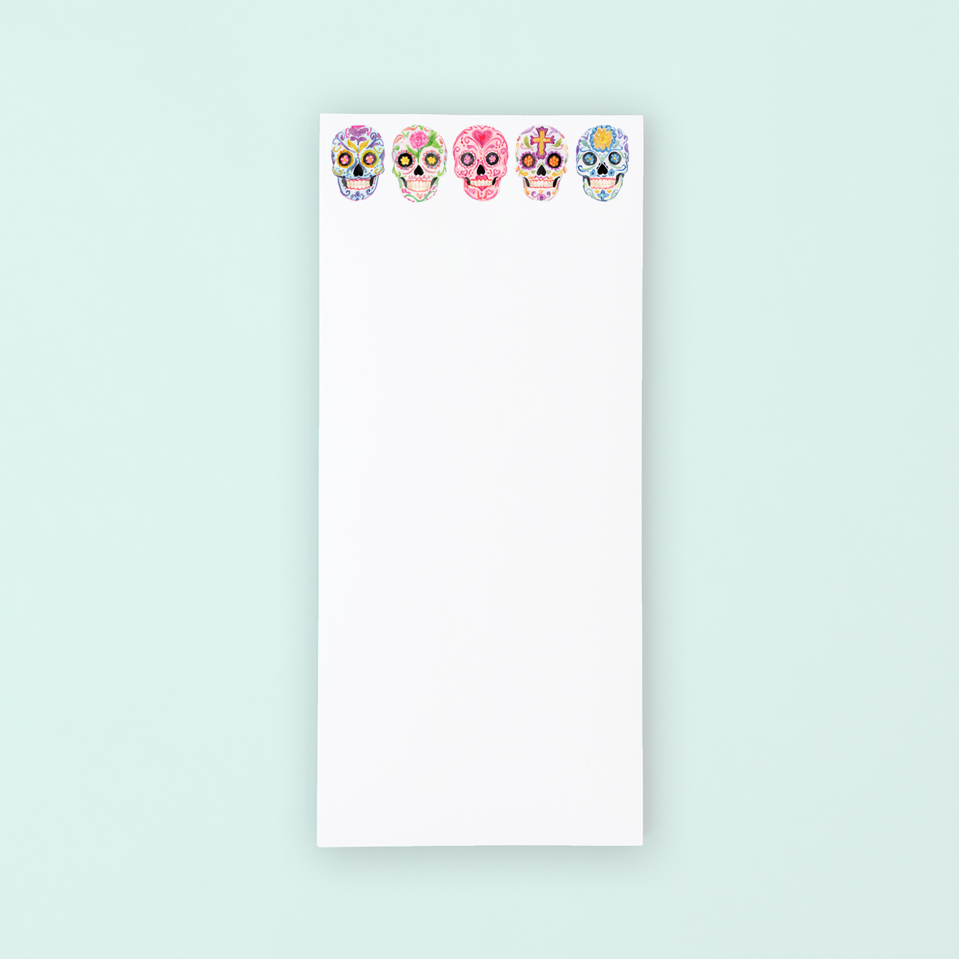 Colorful Sugar Skulls Lists Pad