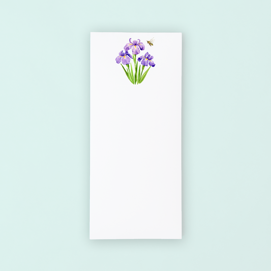 Iris and Bee Lists Pad