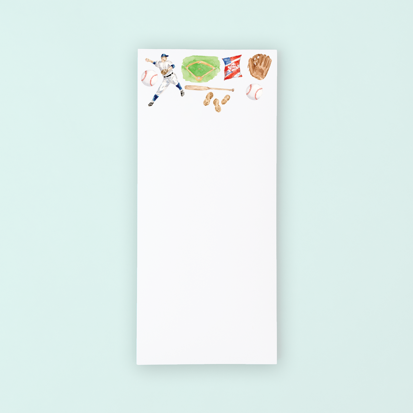 Baseball Pattern List Notepad