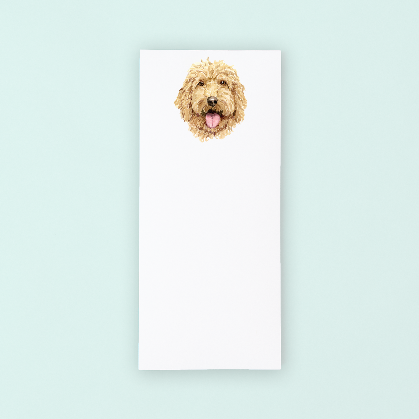Golden Doodle Portrait Listpad