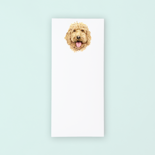 Golden Doodle Portrait Listpad