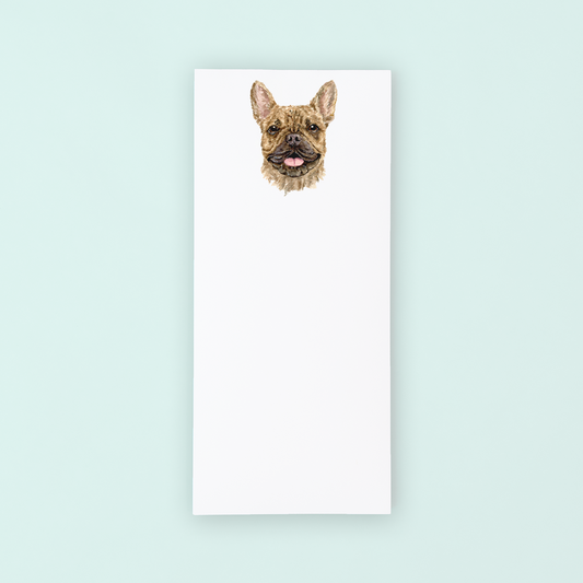 Brown French Bulldog Portrait Listpad