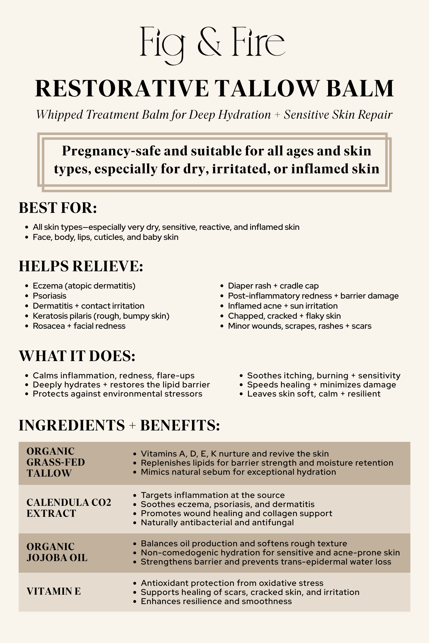 Restorative Tallow Balm