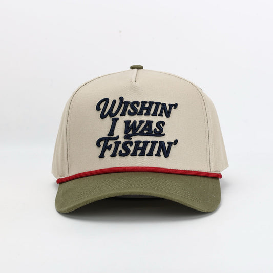 Wishin’ I Was Fishin’ Hat - Tri Color