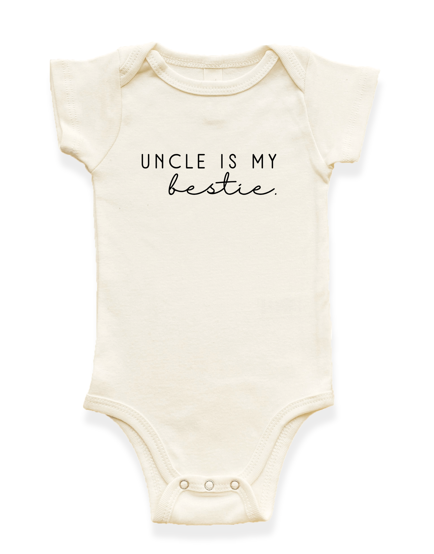 Uncle is my Bestie Organic Baby Bodysuit