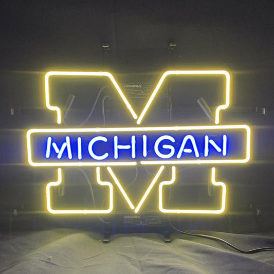 University of Michigan Logo Neon Signs