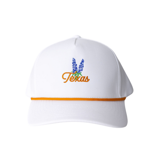Texas Bluebonnet Rope Hat "Orange"