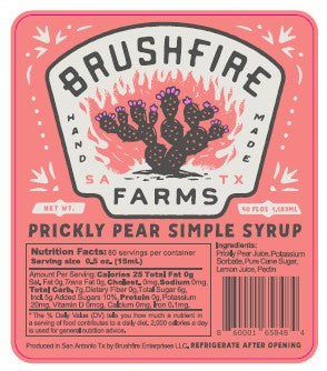 Bulk Prickly Pear Simple Syrup