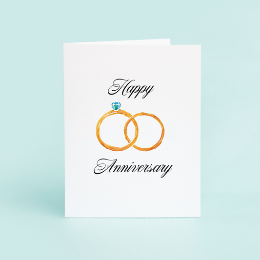 Anniversary Rings "Happy Anniversary"