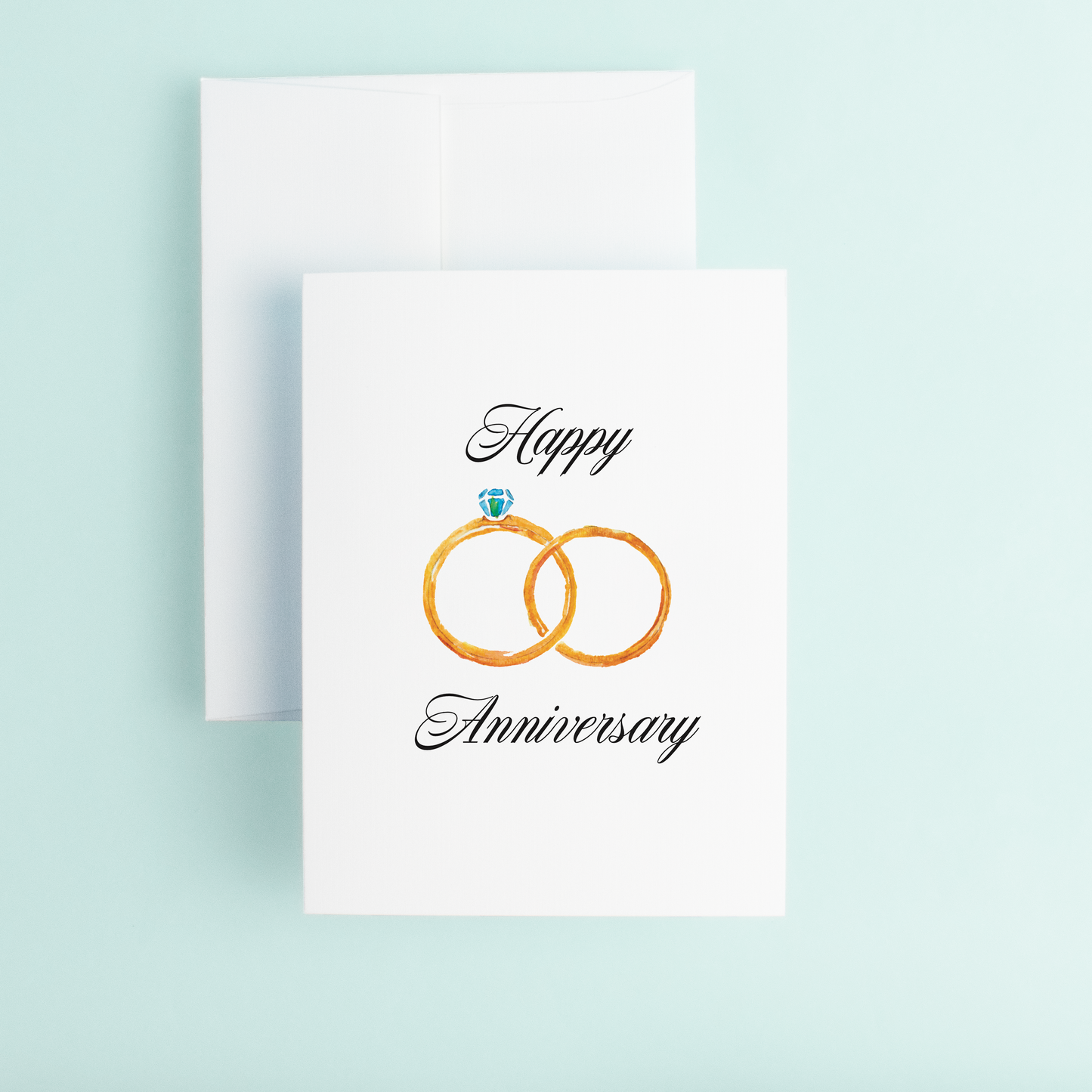 Anniversary Rings "Happy Anniversary"