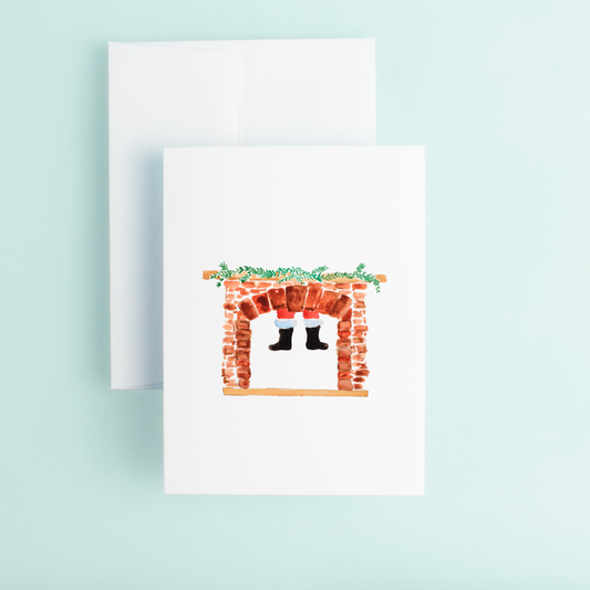 Santa in the Chimney