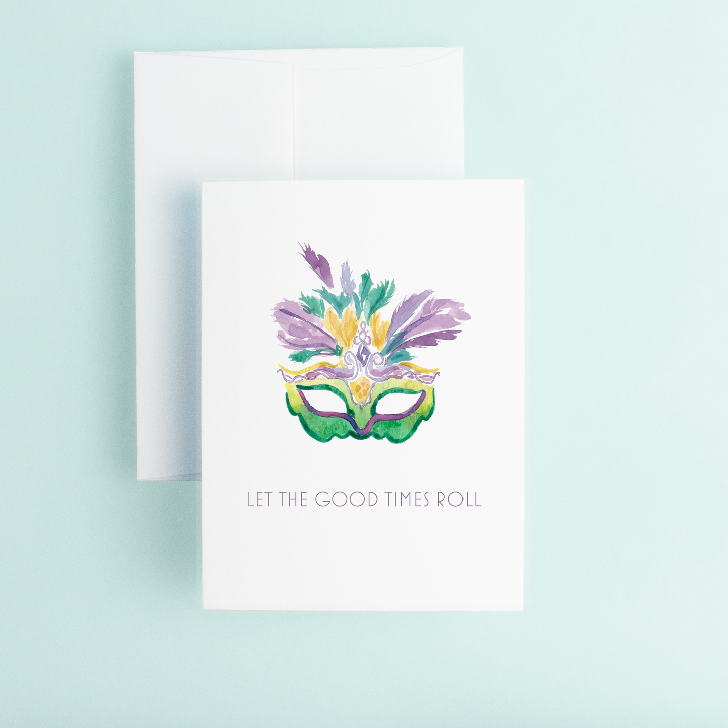 Mardi Gras Mask "Let The Good Times Roll"