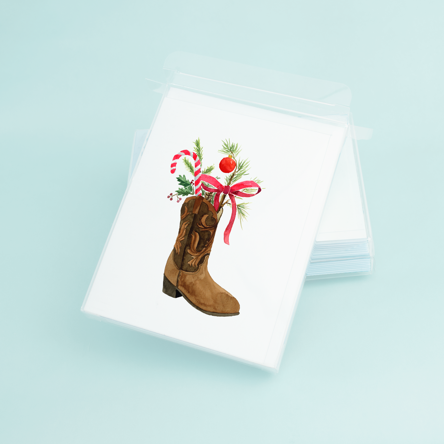 Christmas Cowboy Boot