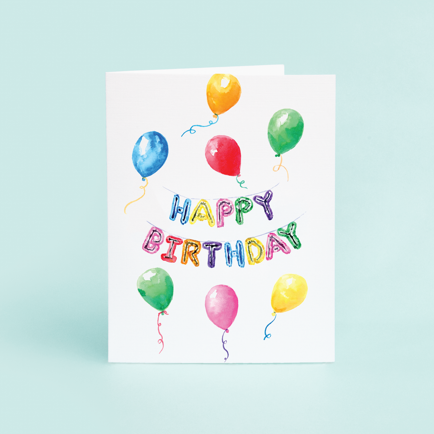 Happy Birthday Balloon Banner