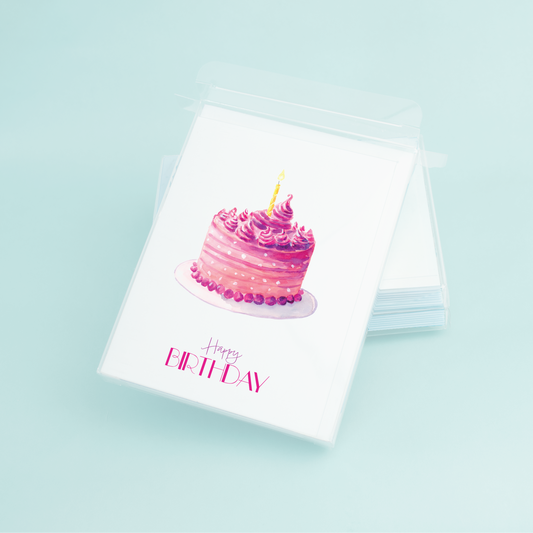 Pink Birthday Cake