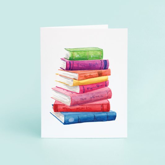 Pastel Book Stack