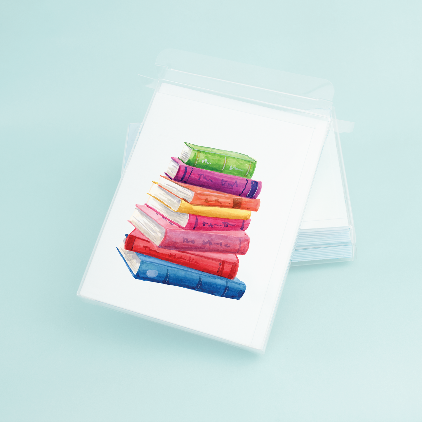 Pastel Book Stack