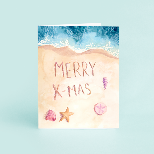 Beach Sand Merry Christmas