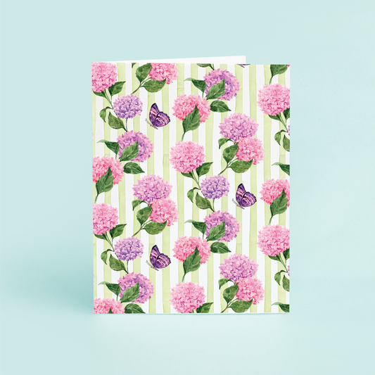 Pink Hydrangea Pattern