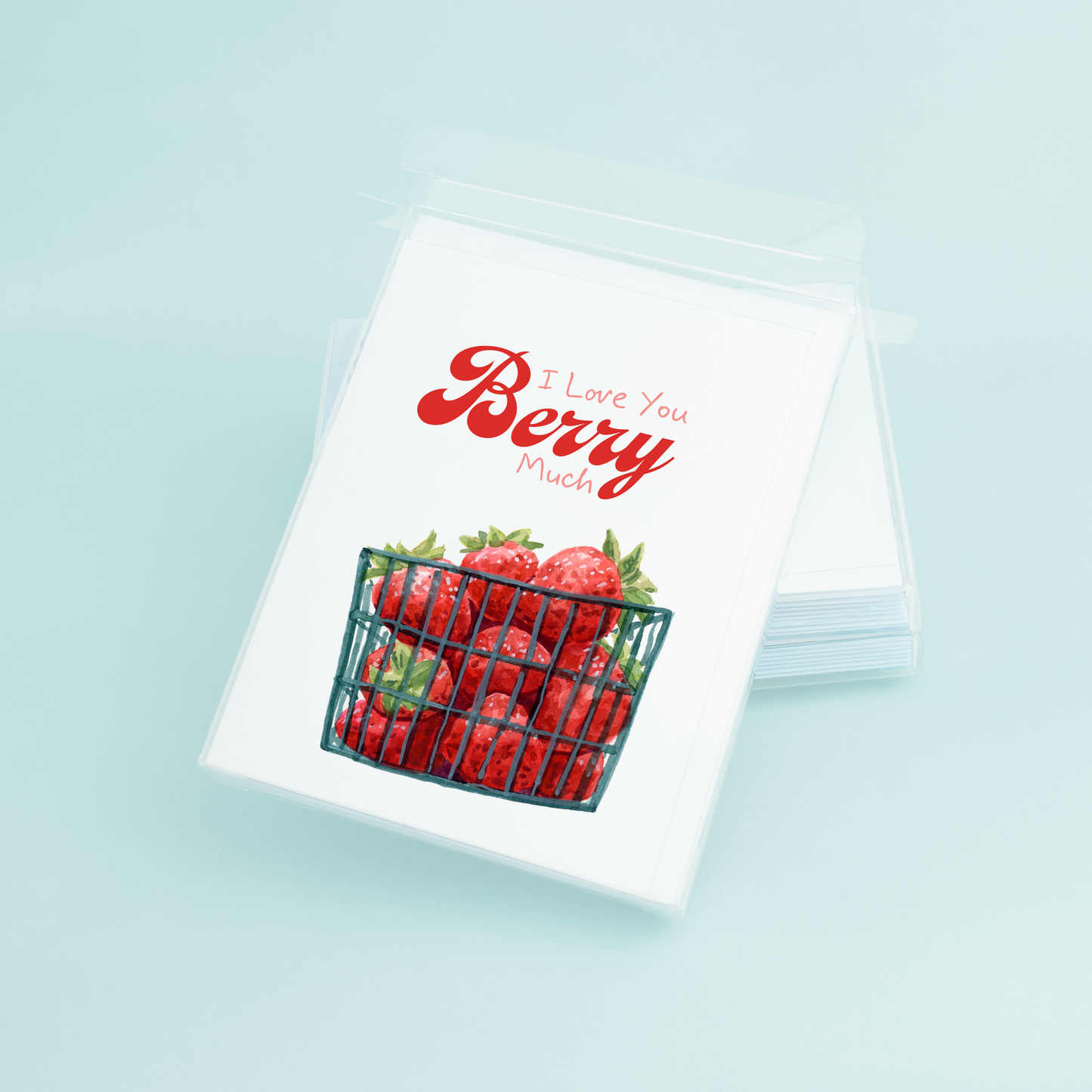 Strawberry Basket "I love you berry much"
