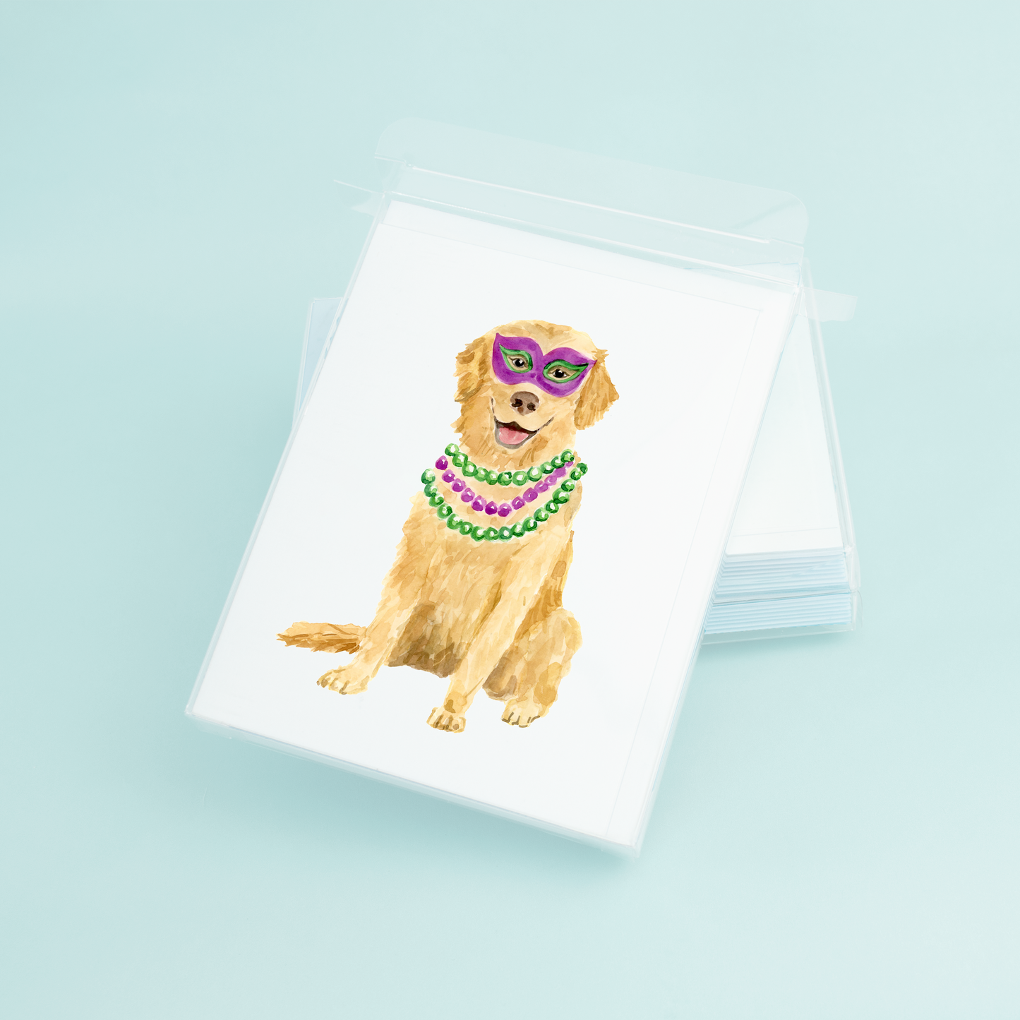 Golden Retriever Mardi Gras