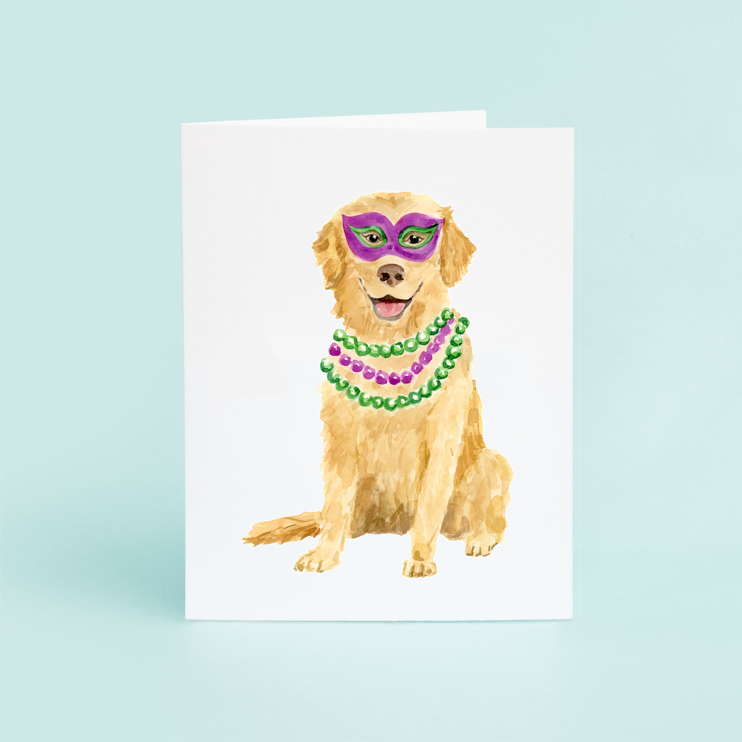 Golden Retriever Mardi Gras