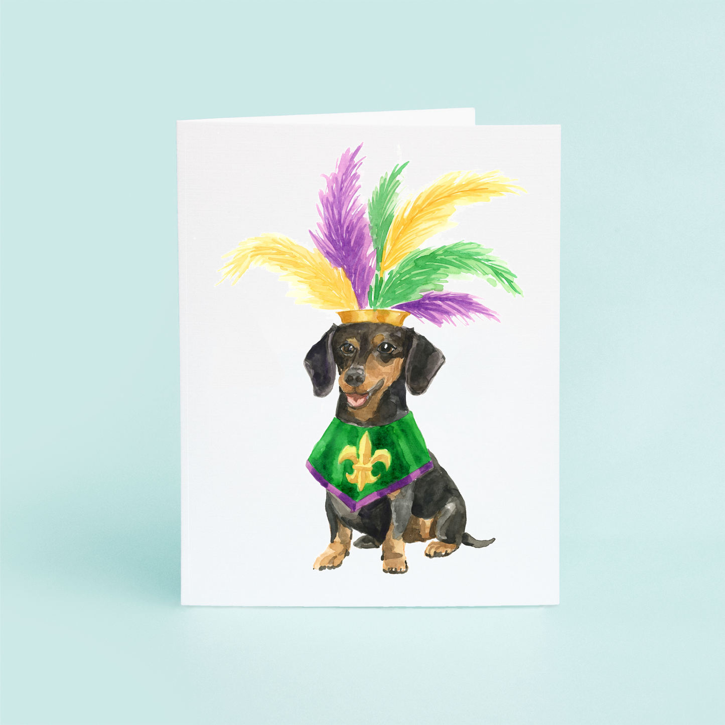 Dachsund Mardi Gras