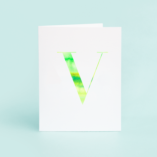 V Folded Card