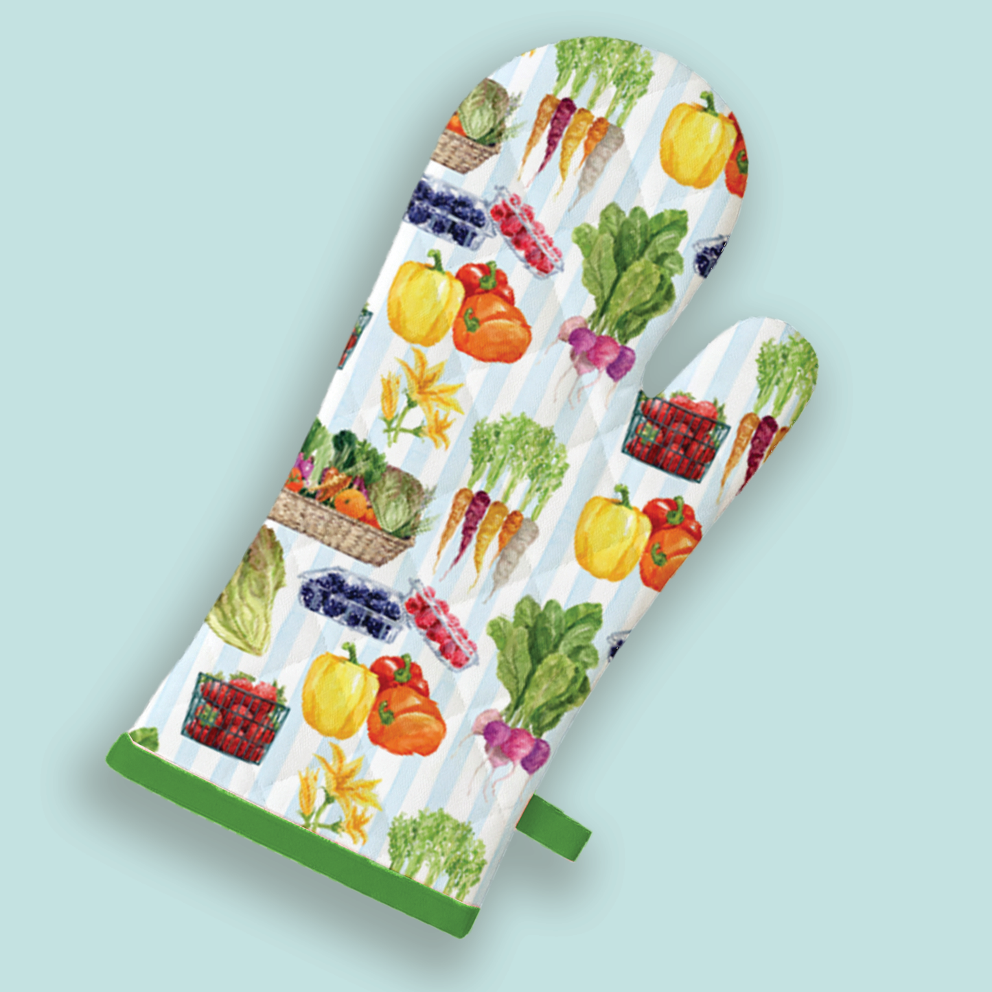 Oven Mitt | Vegetable Pattern