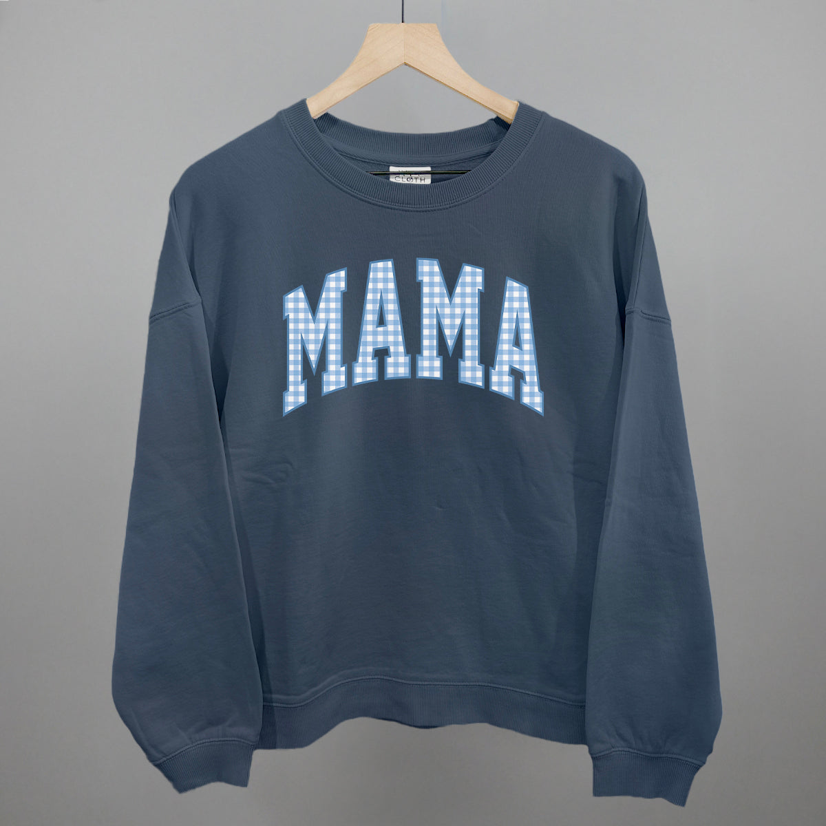 Mama Blue Gingham Arch