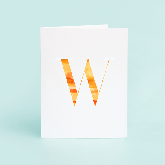 W Folded Card