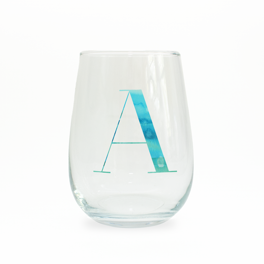 A Monogram Stemless Wine Glass