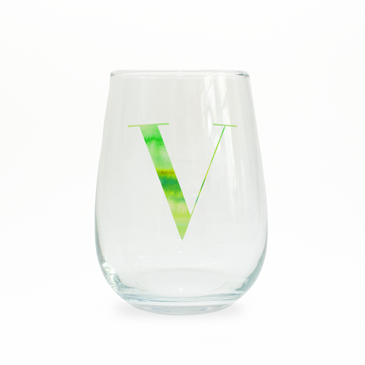 V Monogram Stemless Wine Glass