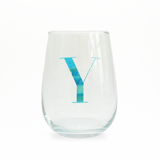 Y Monogram Stemless Wine Glass