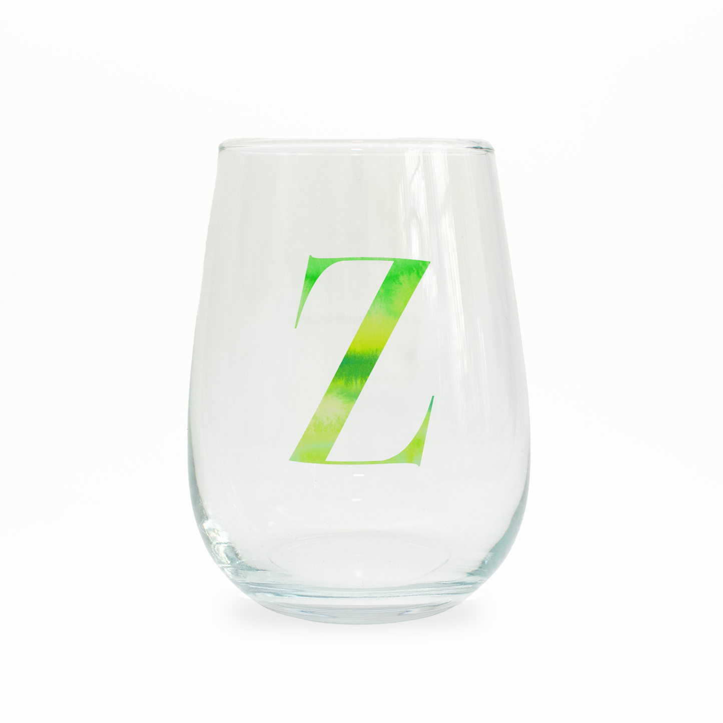 Z Monogram Stemless Wine Glass
