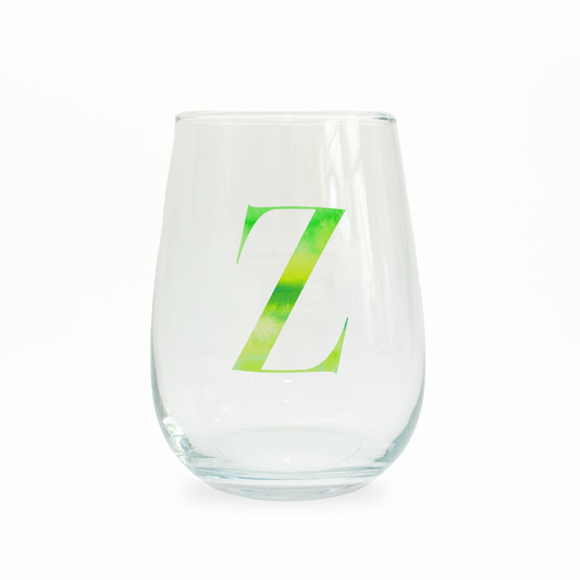 Z Monogram Stemless Wine Glass