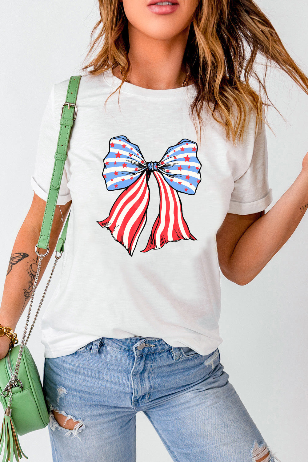 Bow Graphic Short Sleeve T-Shirt