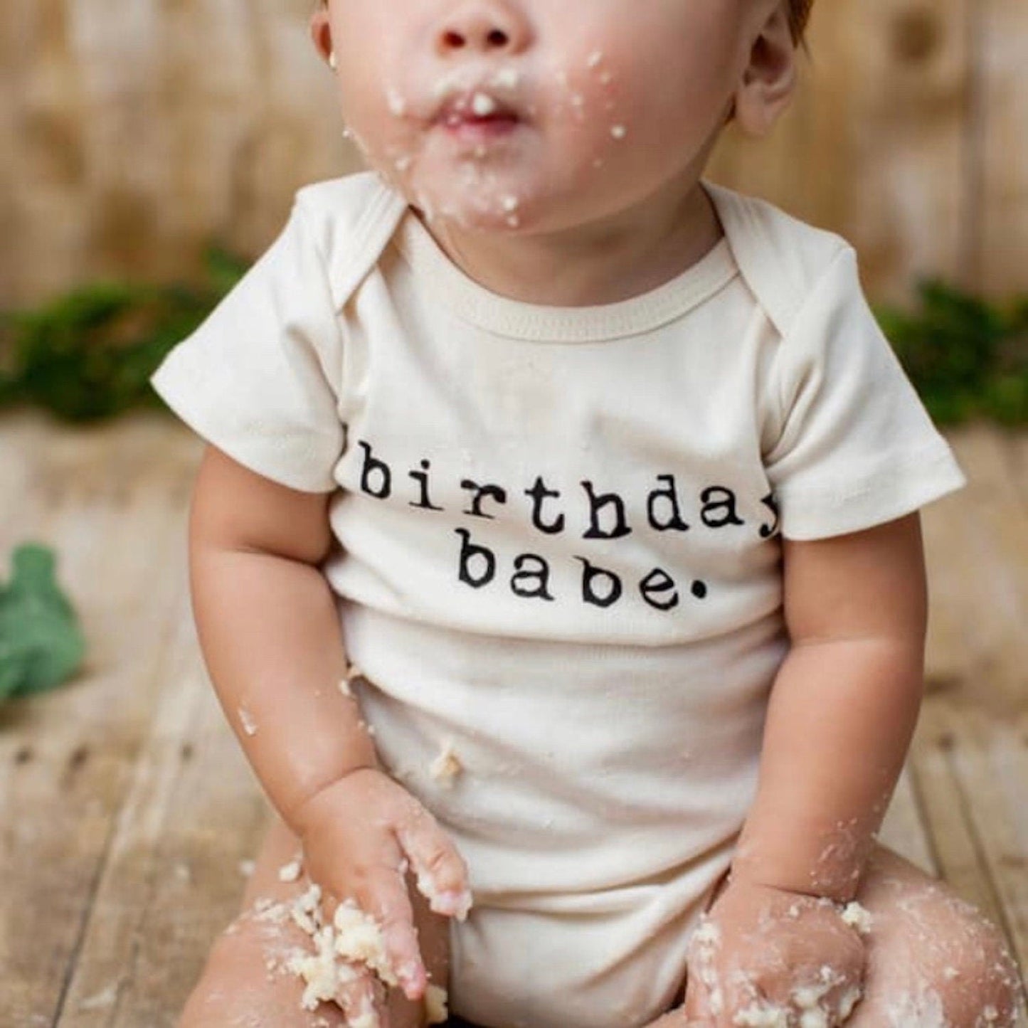 Birthday Babe Organic Baby Bodysuit