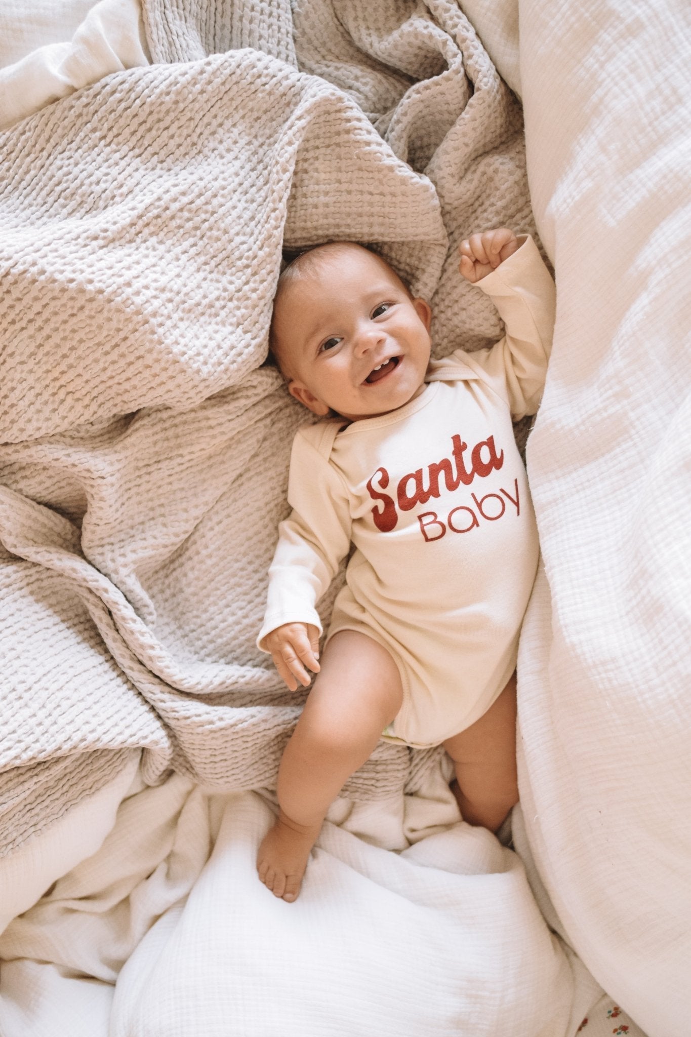Santa Baby Organic Baby Bodysuit Long Sleeve