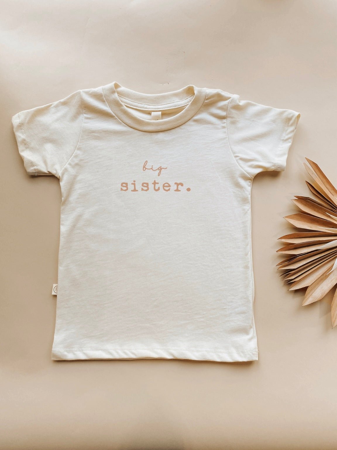 Big Sister Clay Organic Cotton Short Sleeve Toddler T-Shirt