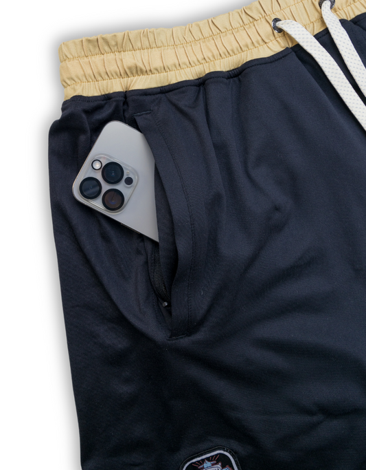 MACH ZERO LOUNGE SHORTS - RETRO BLACK