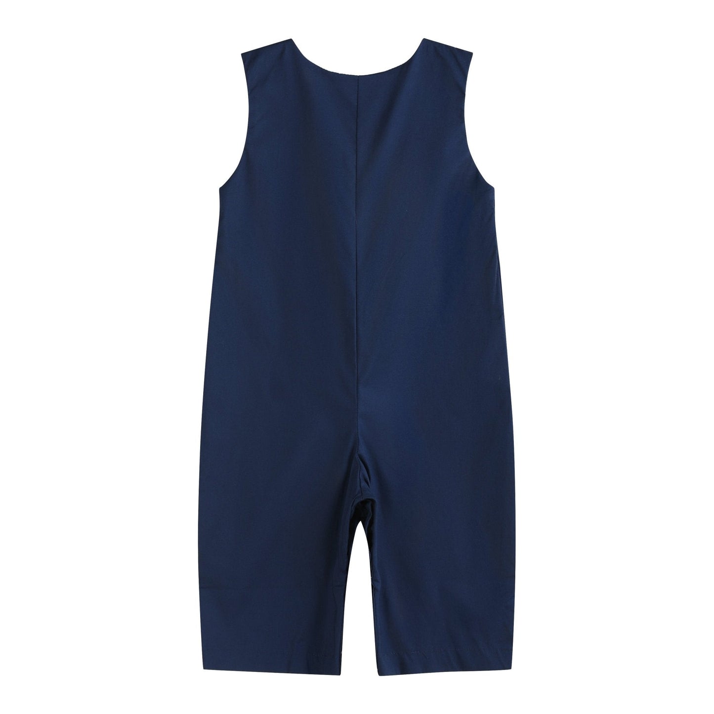 Blue Nativity Smocked Overalls